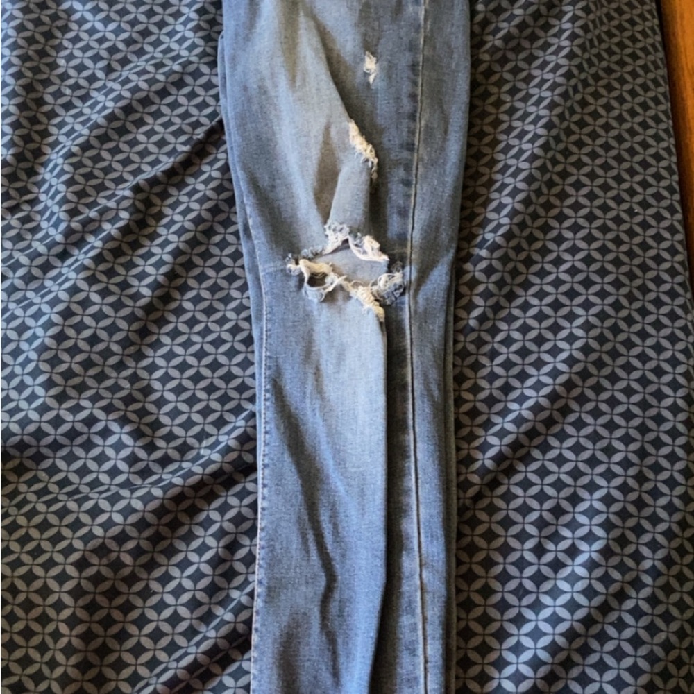 Distressed Blue Jeans for Women